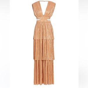 SABINA MUSÁYEV
Athena Cut-Out Pleated Maxi Dress